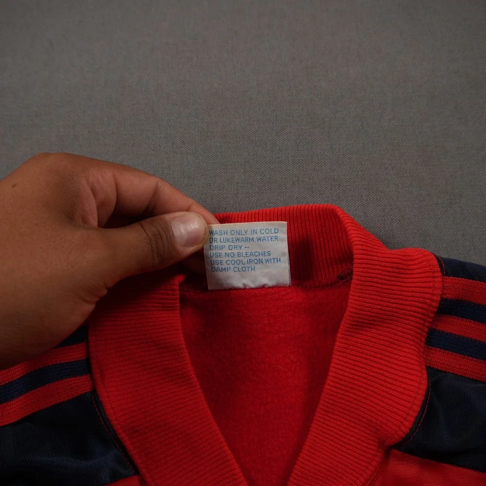 Vintage 70s Adidas ATP Keyrolan Three Stripe Raglan Men Track Jacket L Red Blue